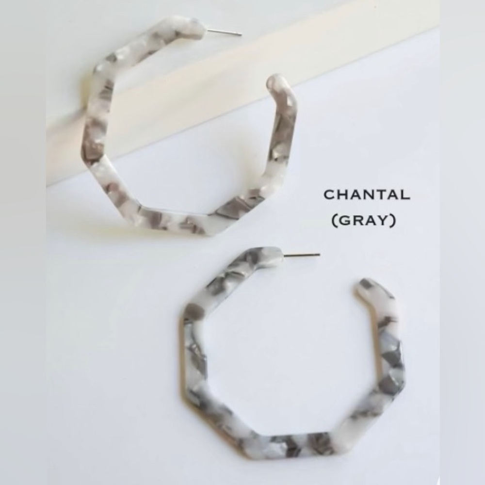 Acrylic Marble Hoops